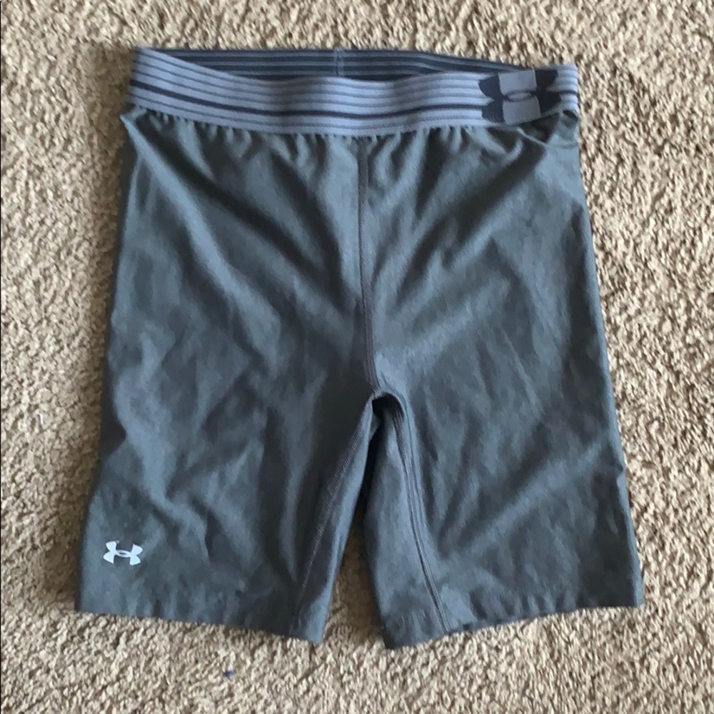 Grey Under Armour Compression Shorts